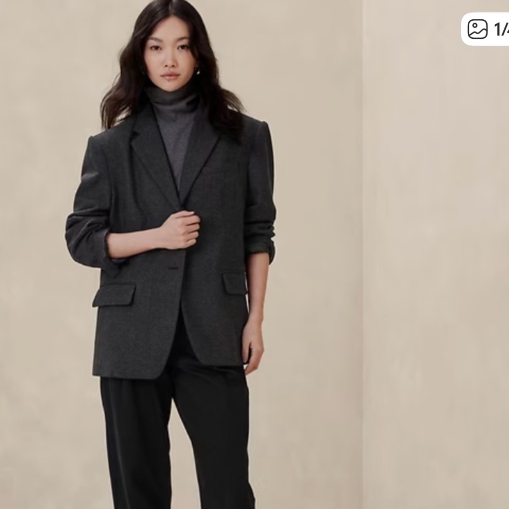 NWT Banana Republic Wool Herringbone blazer